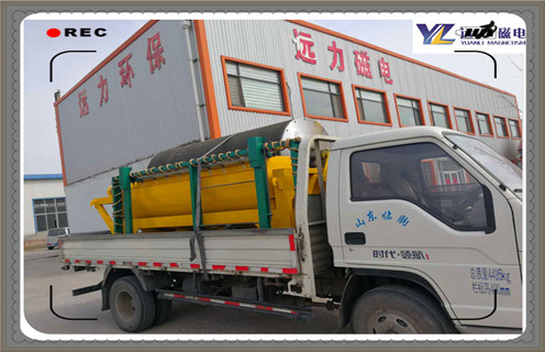 磁選機，順流型磁選機，永磁筒式磁選機，江西順流型筒式磁選機的結(jié)構(gòu)