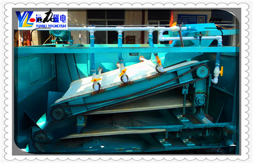 平板磁選機，湖北濕式平板磁選機帶排列磁系圖_湖北濕式平板磁選機帶工作原理_選礦規(guī)格參數(shù)及執(zhí)行標準
