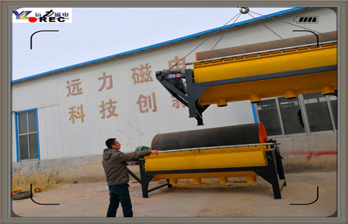 干式永磁筒式磁選機，青海tyg干式永磁筒式磁選機_青海tyg干式永磁筒式磁選機底部特點廠家保證_安徽永磁筒式磁選機價格 